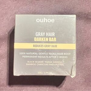 Gray Hair Darken Bar - Shampoo Bar For Hair Darkening - Full Size